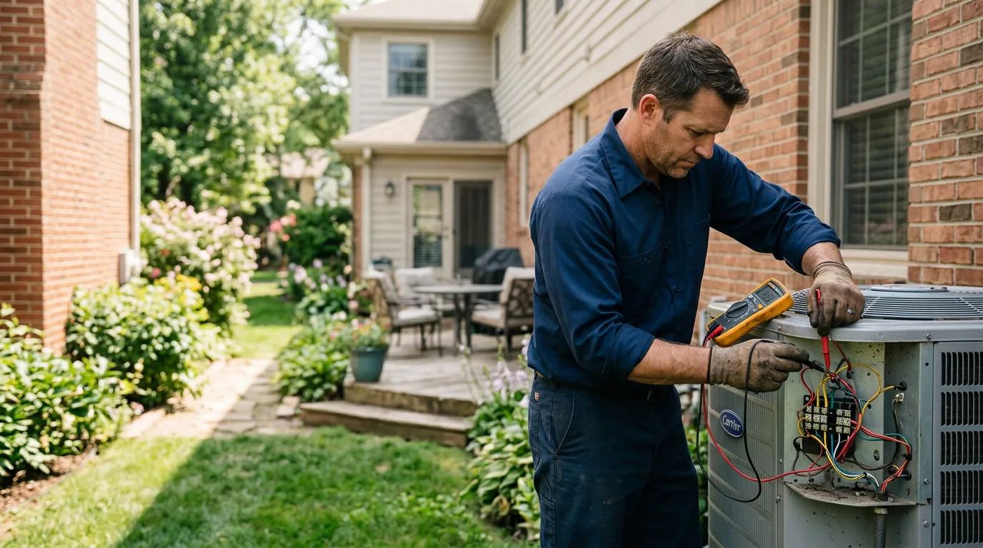 HVAC technician working near Clearlake Oaks, CA